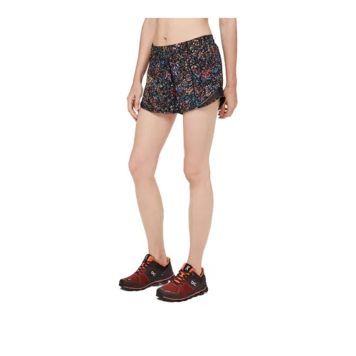 Lululemon Hotty Hot Casual Shorts Women's Black Background Multicolor