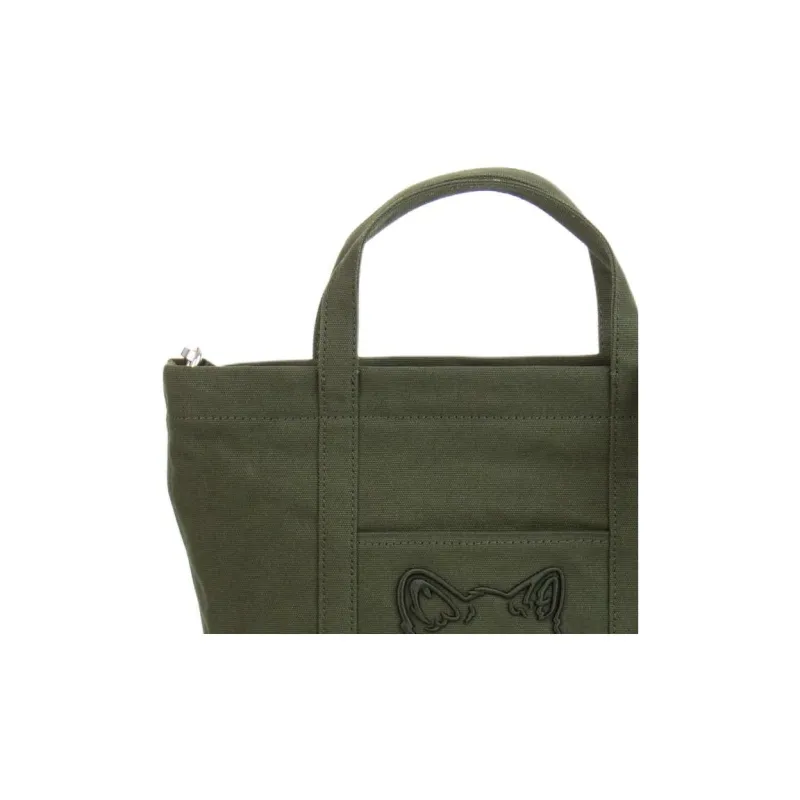 Maison Kitsune Fox Head Small Tote Bag-4