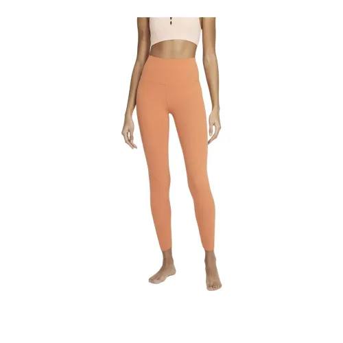 Nike Yoga Dri-Fit Luxe High-Waisted 7/8 Infinalon Leggings Leggings Women's Orange