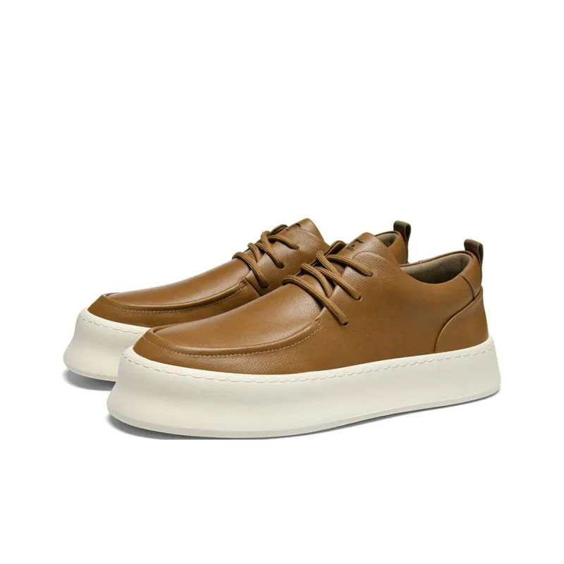 SEPTWOLVES Men's Casual Shoes Men Low Top Black/Earth Yellow-7