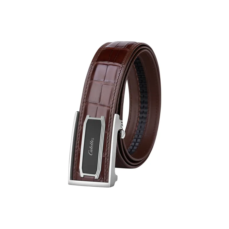 CATELLES Premium Crocodile Leather Leather Belts Men's Width  3.5cm/3.8cm-21