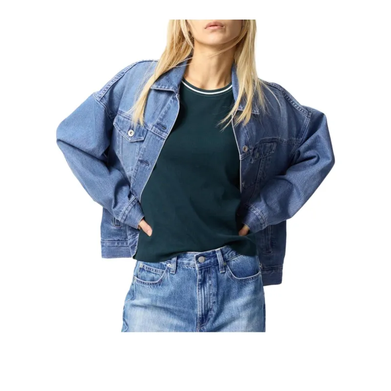 UNIQLO Denim Jacket Women's Lake Blue-2