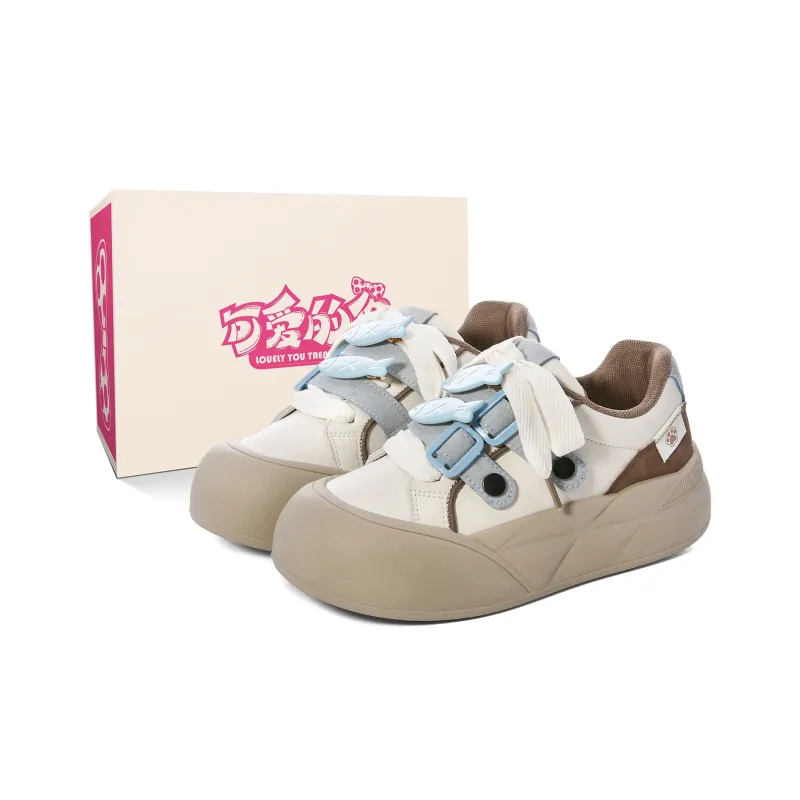 Lovely You Lightweight Anti Slip And Wear Resistant Low Top Skateboard Shoes Women's-12