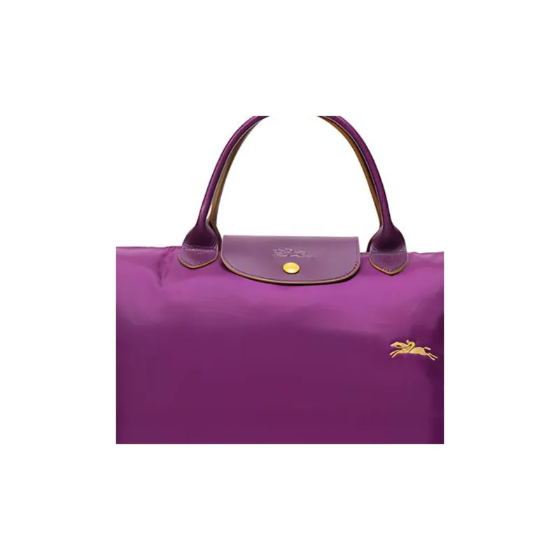 LONGCHAMP Le Pliage Canvas Canvas Bag Handbags Medium Size Women's Purple-3