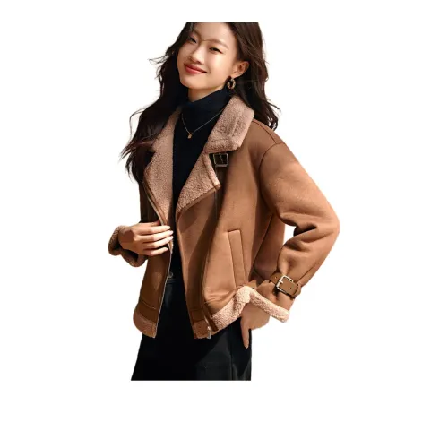 Mo Han Yi Mei Jackets Coats Women's Camel