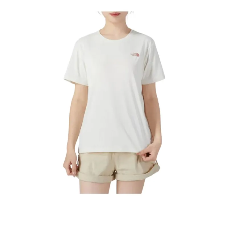 THE NORTH FACE SUN CHASE Drop Shoulder Sleeve T Shirt Women's White-2