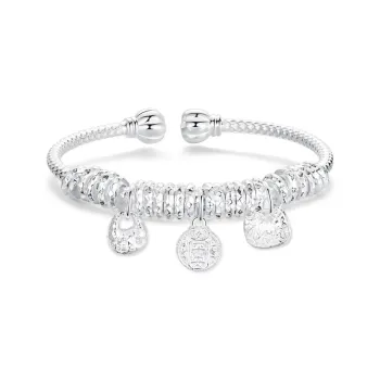 IDEAL 999 Fine Silver Bangles Women's