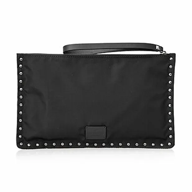 Valentino Nylon Clutch Men's Black-0