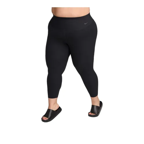 Nike Zenvy Rib Women's Gentle-Support High-Waisted 7/8 Leggings Plus Size