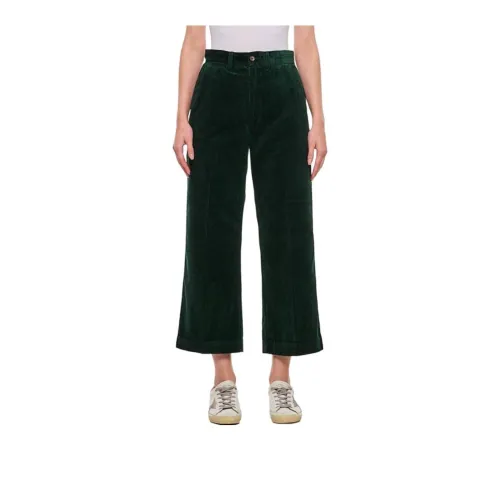 Polo Ralph Lauren Corduroy Wide Leg Cropped Trousers