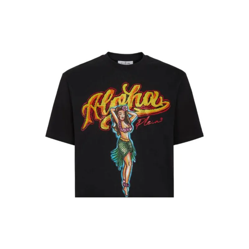 PHILIPP PLEIN Graphic print Short sleeve T shirt-4