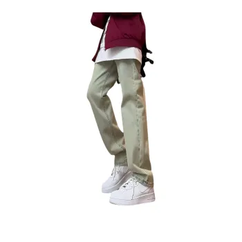 NEAR HERE Classic Jeans Style Unisex Yellow Mud Tone
