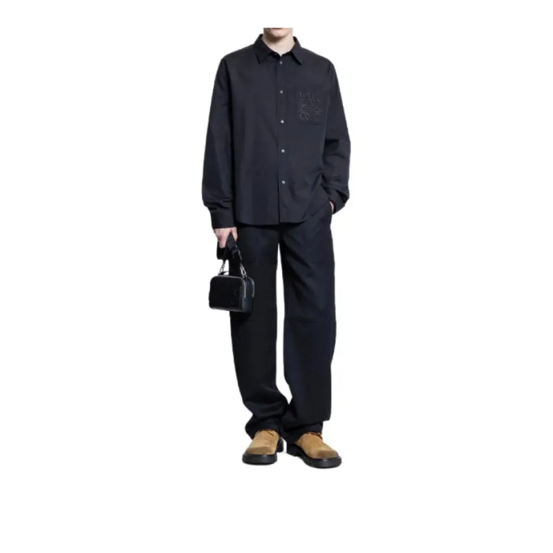 LOEWE Anagram Embroidered Shirt-1