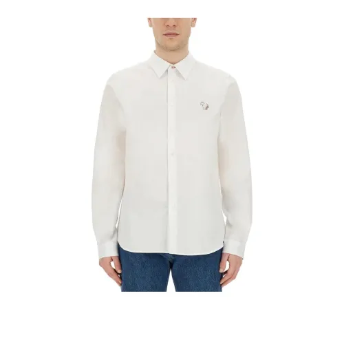 PS By Paul Smith Zebra Embroidered Long Sleeved Shirt