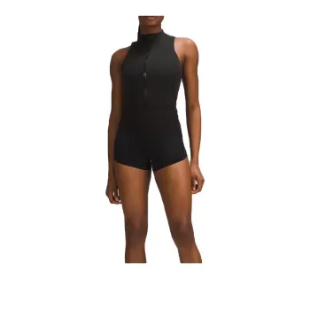 Lululemon Zip Up Track Bodysuit 3' Jumpsuit Women's
