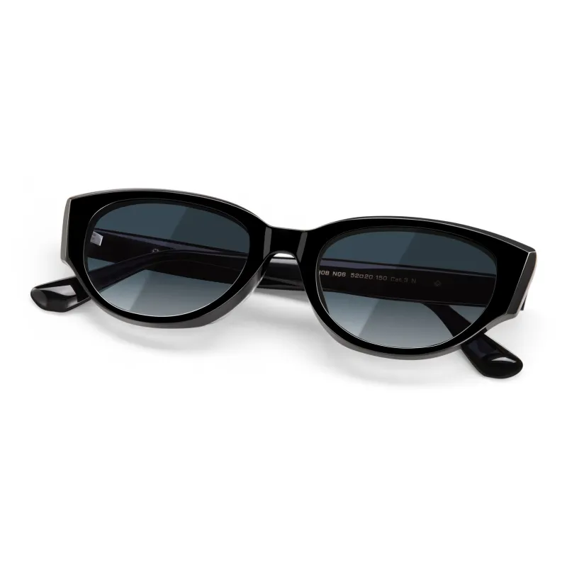 HORIEN Plate Frame Oval Sunglasses Unisex-1