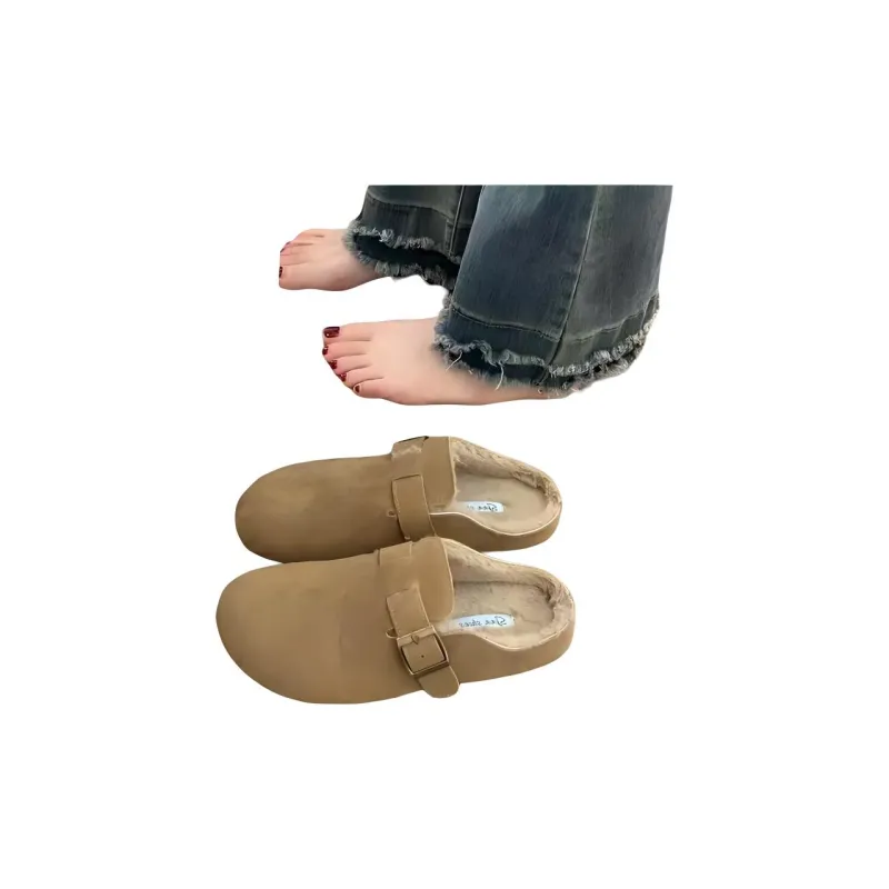 Yamada Hyakuju Home Slippers Camel Khaki Brown-1