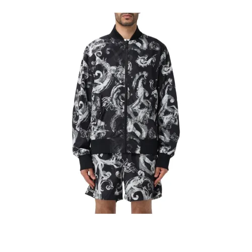 VERSACE JEANS Jackets Coats Men's Black