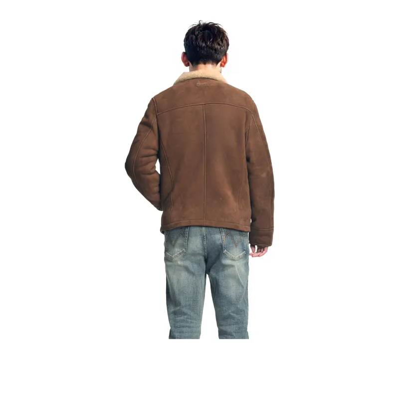 MCS Leather Jacket Men's Coffee-0