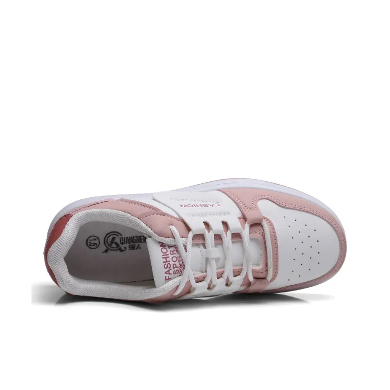Strongman Women's Casual Shoes White Pink Black White-7