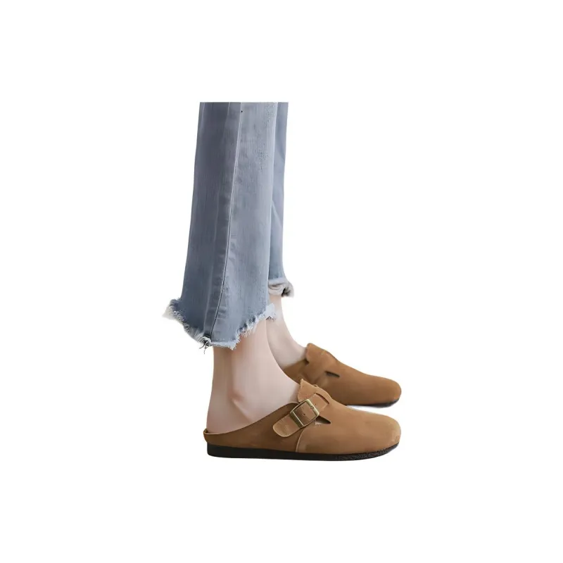 Yamada Hyakuju Home Slippers Camel Khaki Brown-12