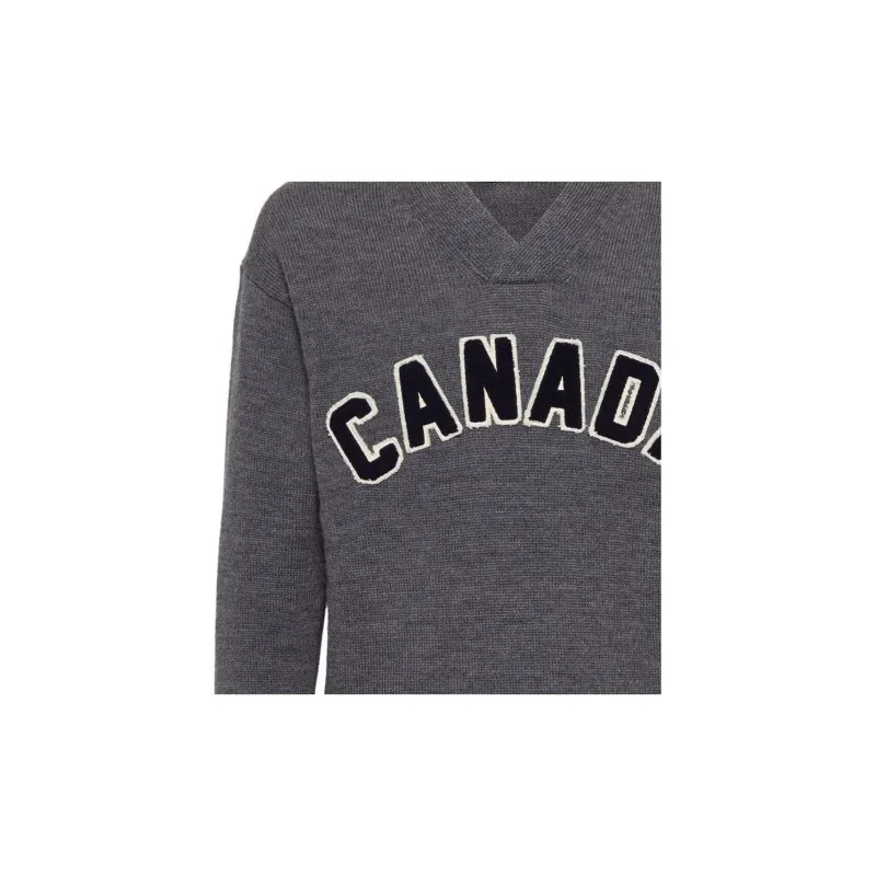 DSQUARED 2 Canada College V Neck Jumper-2