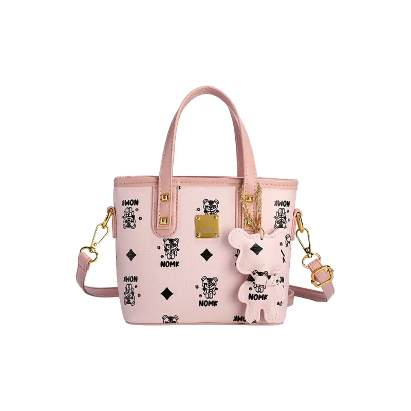 NOMK PU Handbag, Shoulder Bag, Crossbody Bag Women's Black/Ecru/Brown/Pink-28