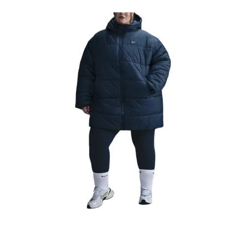 Nike SportswearTherma-FIT Classic Puffer Parka Coats Women's Armory Marine Blue/White