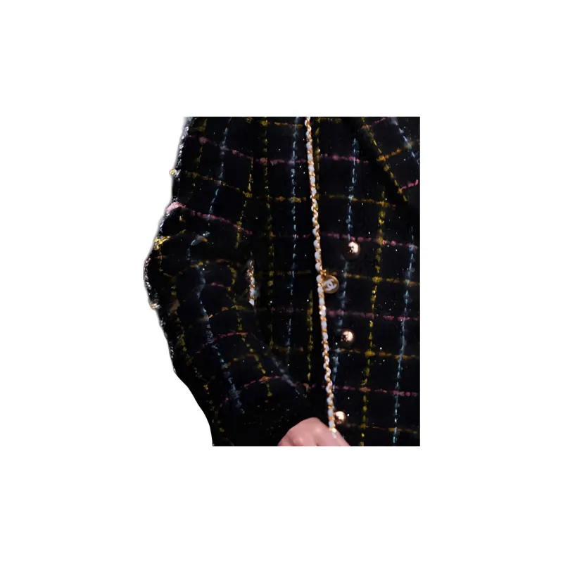 CHANEL 24 New Fall And Winter Arrivals Jackets Coats Women's Black-3
