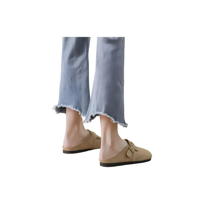 Yamada Hyakuju Home Slippers Camel Khaki Brown-7