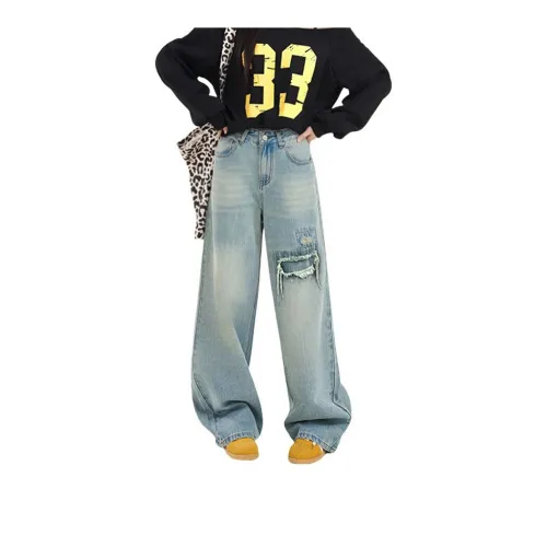 FAIRWHALE Jeans Women's Vintage Blue