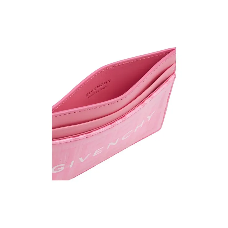 Givenchy 4G Cow Leather Detail Card Holder Card Holder Women's Bright Pink-2
