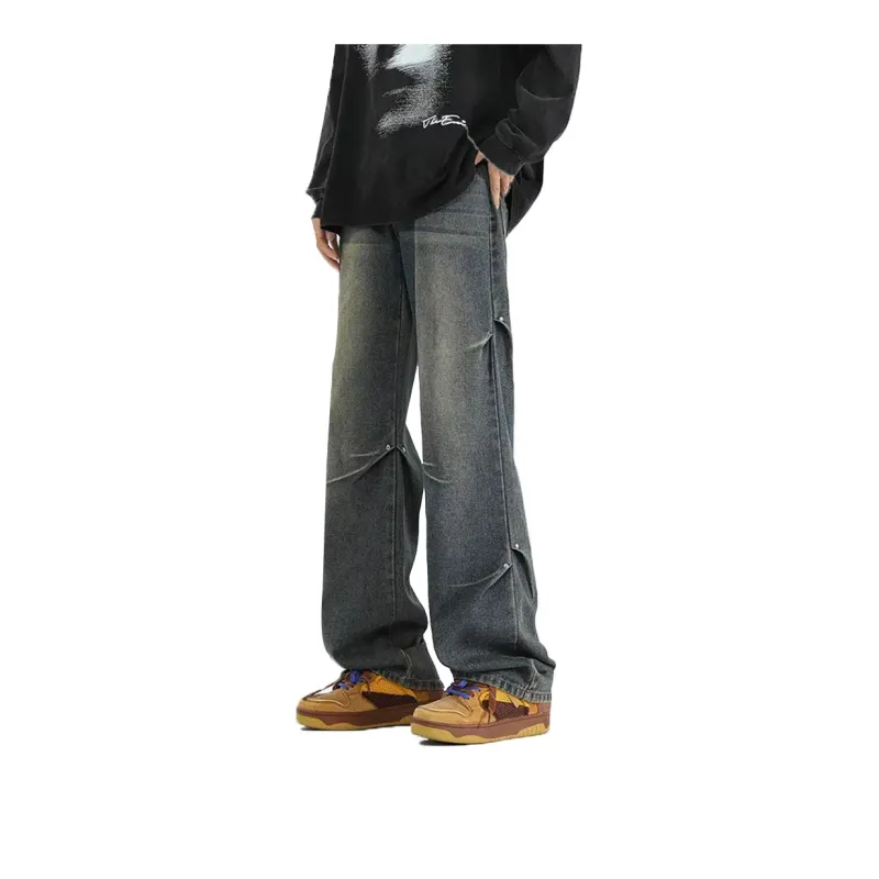PAINT STAIN Jeans Unisex Dark Purple-183