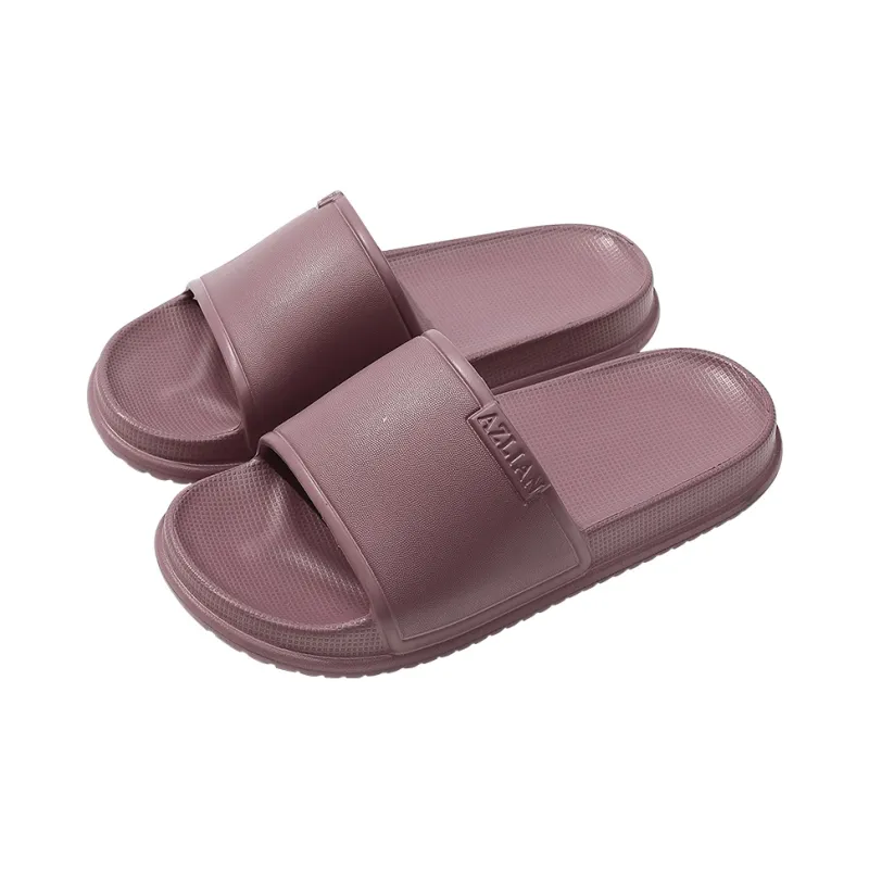 Foot Recreation Home Four Seasons All Indoor Bathroom Slip Resistant Couple Soft Sole Minimalist Style Slippers Unisex-13