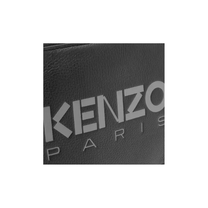 KENZO Logo Printed Zipped Crossbody Bag-4