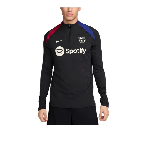 Nike FCDri FIT ADV Barcelona Strike Elite Soccer Jerseys Men's Black/Noble Red/Deep Royal Blue/Light Golden Brown