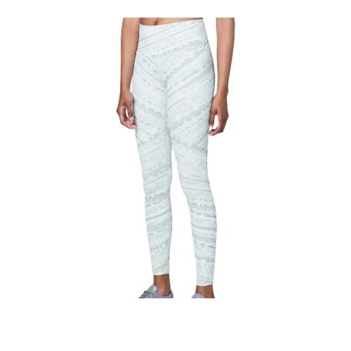 Lululemon Wunder Under Athletic Trousers Women's White Print