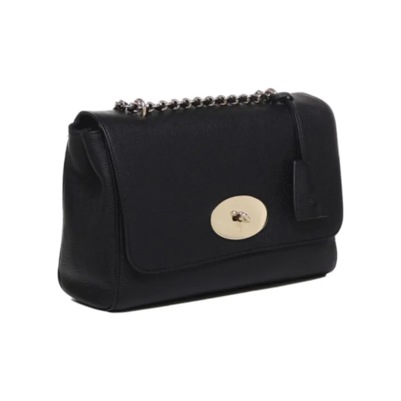 Mulberry Goatskin Shoulder Bag Women's Black-1