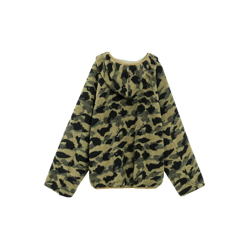 TURN SIGNAL Velvet feel Coat Women's Camouflage-1