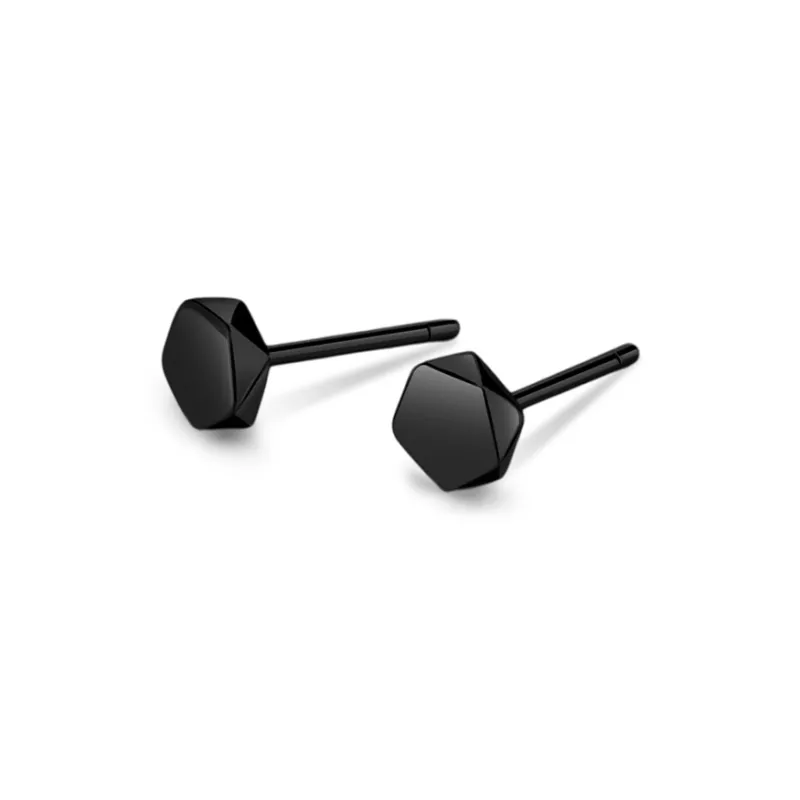 KIVA Sterling Silver Stud Earrings Unisex-8