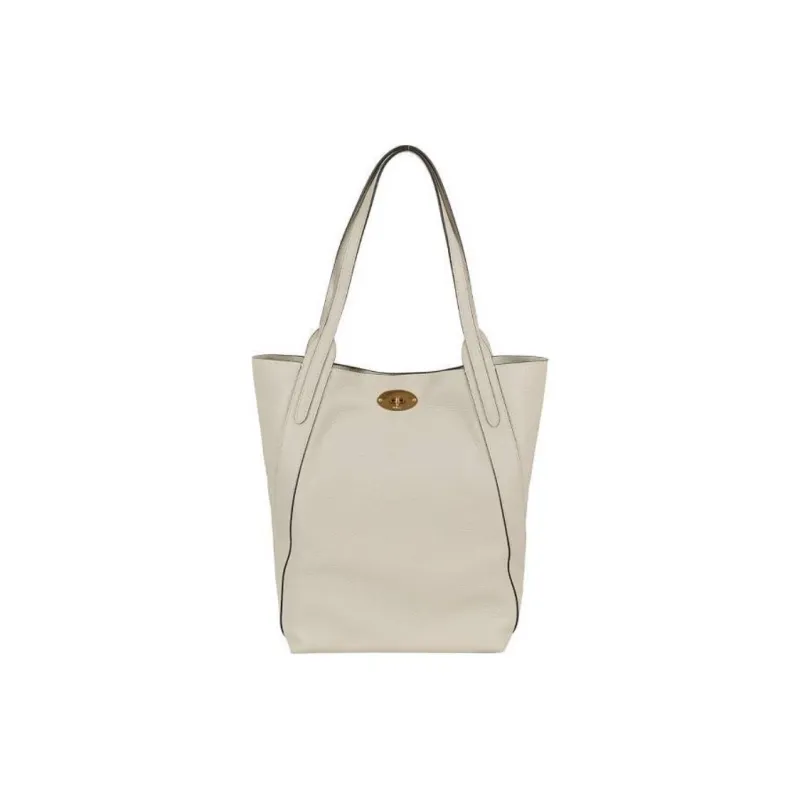 Mulberry Coarse Grained Cow Leather Handbag Women's White-0