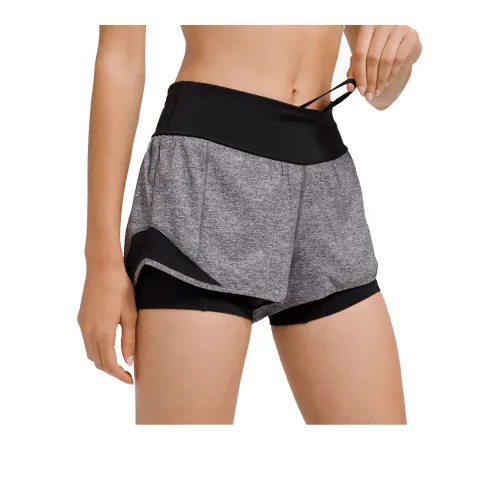 Lululemon Hotty Hot Series Sports Shorts Women's Mist Black