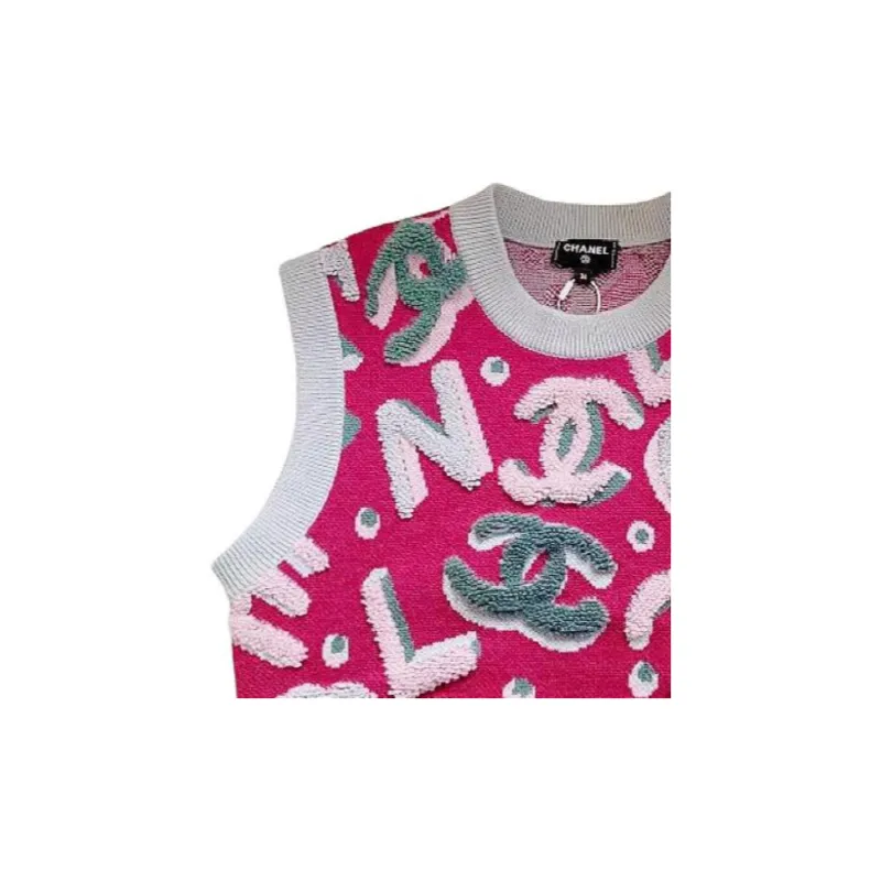 CHANEL Vests Women's Pink-1