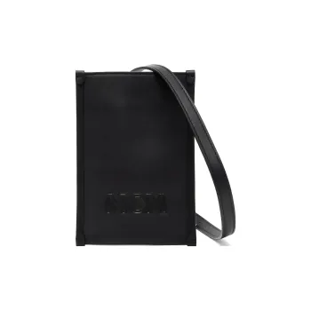 MCM Calfskin Cell Phone Pouch Men's Black