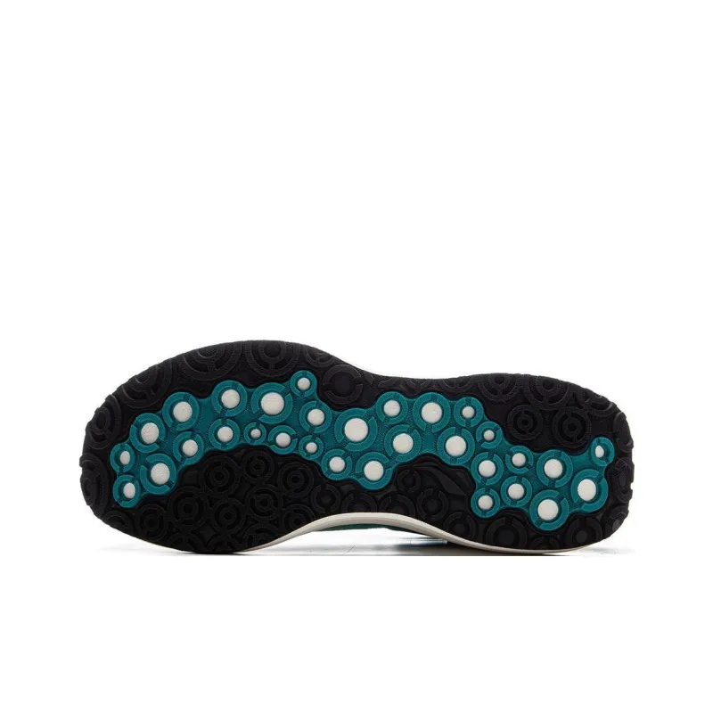LiNing SOFT PLUS Cushioned Anti Slip And Wear Resistant Lightweight Low Top Casual Shoes Men's Black White Green-5