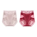 Heather Gray Pants-Pink+Burgundy