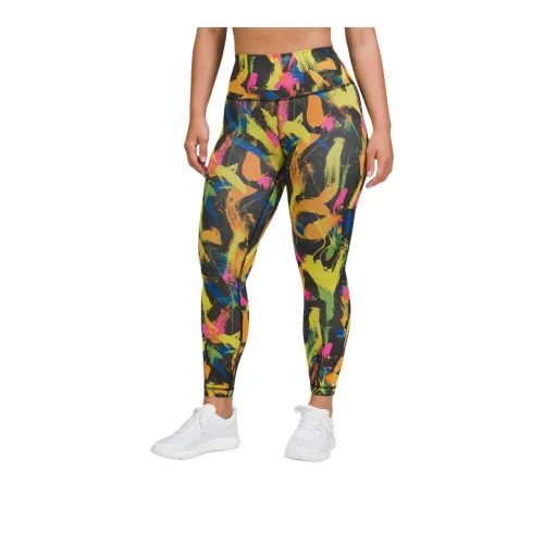 Lululemon Wunder Train Athletic Trousers Women's Light Adjusted Black Mixed Color