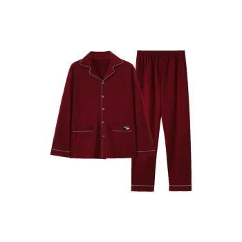MADALLO Pajama Set Men's Deep Red