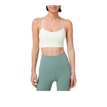 Lululemon Flow Y Sports Underwear Long Women's Light Cream Green