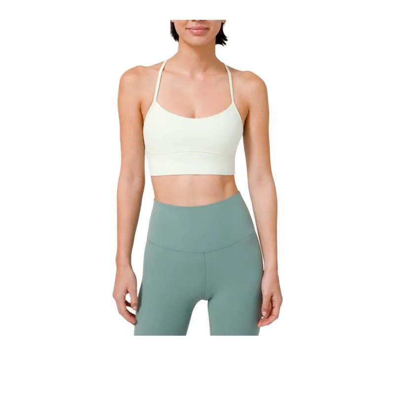 Lululemon Flow Y Sports Underwear Long Women's Light Cream Green-0